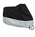 Produktbild Big Ant Motorrad Abdeckplane Outdoor, wasserdichte Motorradabdeckung 190T, Winddichte Motorradgarage SchwarzSilber (275cm*127cm*89cm)