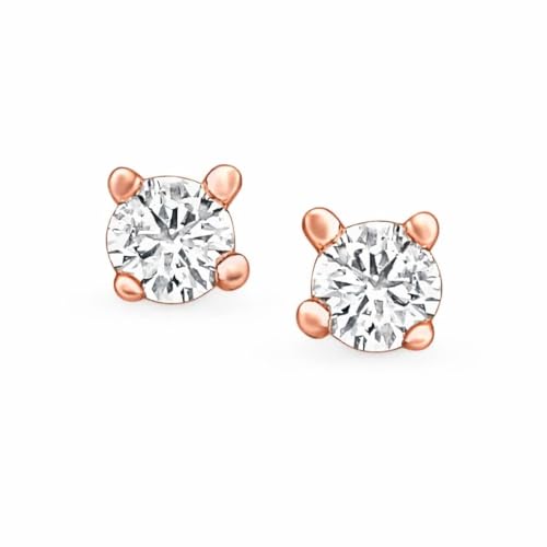 Boucles d'oreilles diamant de laboratoire or blanc cadeau d'anniversaire inoubliable