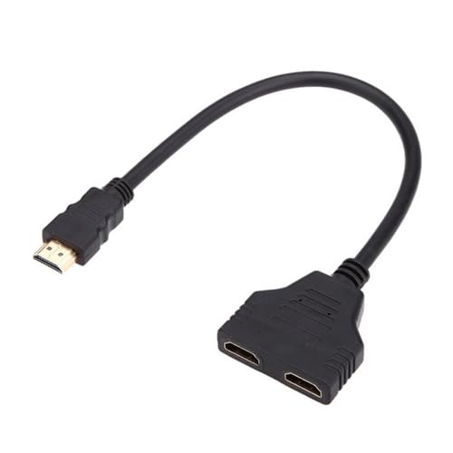 HDMI a Doble HDMI Hembra Divisor Adaptador Extensor miniatura 2