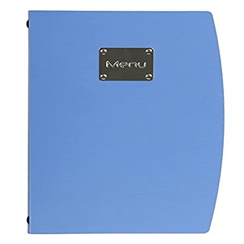 FUNZIONALITÀ E CAPACITÀ ESTENDIBILE: Dotato di un inserto a doppio lato per 4 pagine A4, il sistema di corde elastiche permette di espandere il porta menu fino a 40 pagine A4.