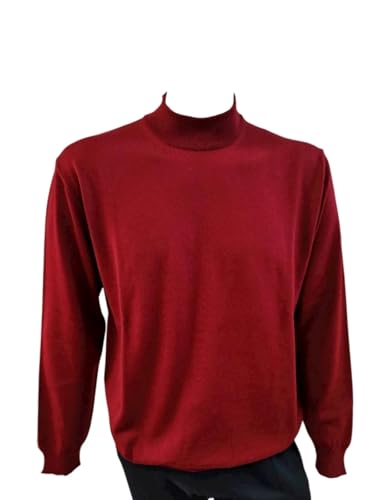 Pamira Lupetto Homme V33 pull fin bordeaux col montant taille 52