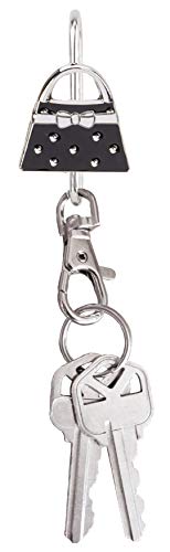 Finders Key Purse Dotted Handbag, Black