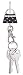 Alexx, Inc. Finders Key Purse Dotted Handbag Finders Key Purse, Black