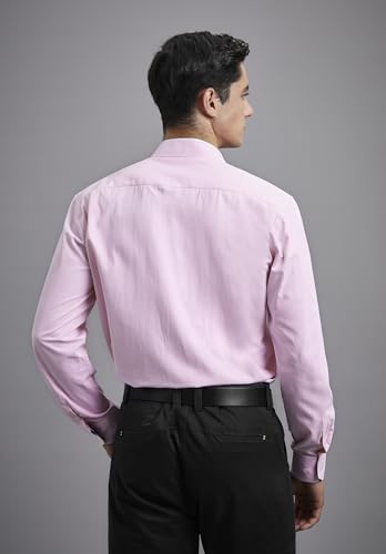 Image of HISDERN Mens Dress Shirts Long Sleeve Button Down Casual Shirts for Men Inner Contrast Formal Business Tuxedo Wedding Shirt