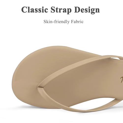 Image of Cheval Flat Leather Flip Flops for Women, Comfortable Dressy Thong Sandals 2026 Summer and Spring Vacation Essentials, Chanclas Para Mujer