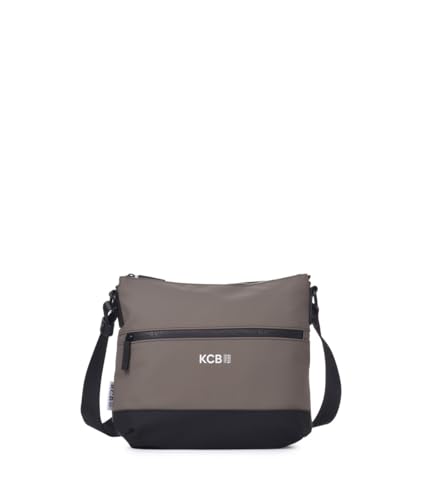 KCB Bandolera Pequeña Base | Diseño Funcional y Compacto | Perfecto para el Día a Día | Cómodo y Moderno | Asas Ajustables | 100% Vegano | Color Gris