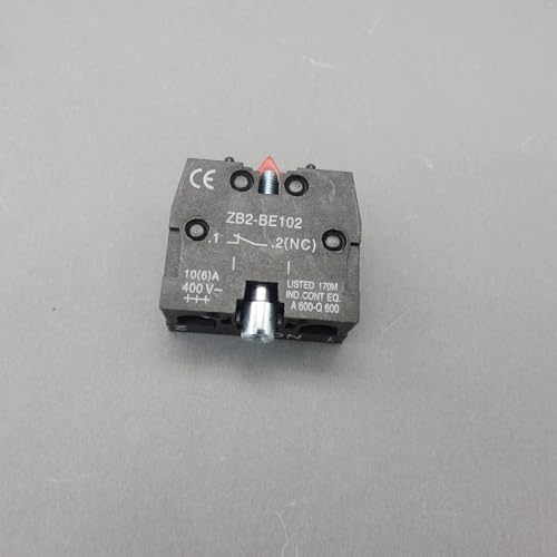10PCS Generic ZB2-BE102 red Contact Block Normal Closed (NC) Silver Contact fits XB2 Series Products aftermarket Replacement