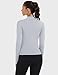 Loovoo Women's Athletic Full Zip Lightweight Workout Jacket With Pockets Running Slim Fit Yoga Sportwear with Thumb Holes Grey S
