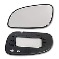 CKLS Außenspiegelglas Rückfahrglas Spiegel für Volvo S60 S80 V70 1998-2004, Oben Beheizbar Satz Rechts Links Passend Fahrer- und Beifahrerseite,left-1pcs