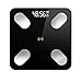 Waga ważąca Wagi łazienkowe, precyzyjna cyfrowa waga ciała, elektryczna waga podłogowa, 180 kg, czarna