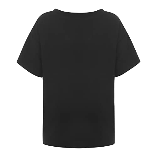 Short Sleeve Sweatshirts for Kids Boys Girls Crewneck Solid Color Baseball Printed Shirts Baby Stylish Athletic Tops2