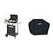 Campingaz BBQ a Roccia Lavica Xpert 100 L Plus Rocky, Barbecue Grill Compatto a 2 Bruciatori, 7.1kW di Potenza & Classic L Copri Barbecue, Nero, L 105 x 61 x 122 cm