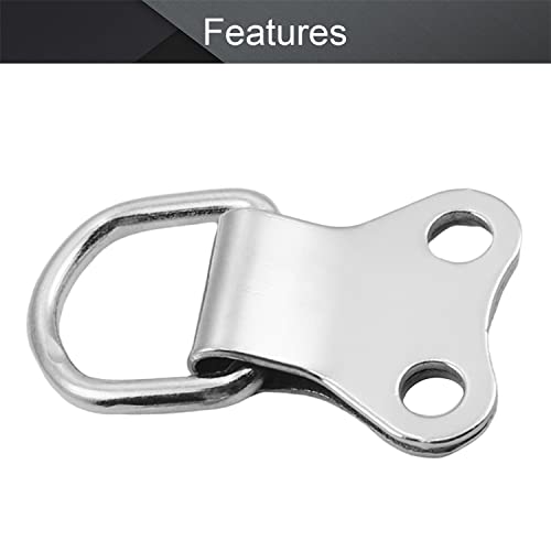 Image of MroMax 20PCS Ring Picture Frame Buckle 1.42 inch x 0.87 inch Silver Tone Assortment Kit for Home Decoration Picture Frames Photo Hanging Solutions