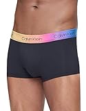 Calvin Klein Men's, Underwear Low Rise Trunks, Steel Micro, Black, S (28