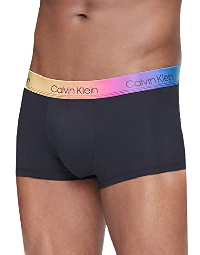 Calvin Klein Men's Underwear Steel Micro Low Rise Trunks, Black, Small