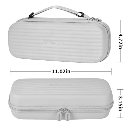 Image of Stethoscope Case for 3M Littmann Classic III and BP Cuff-Grey | Also Fits Paramed, for FriCARE and for Scienlodic; Layered Pockets Organize Medical Tools, Case Only
