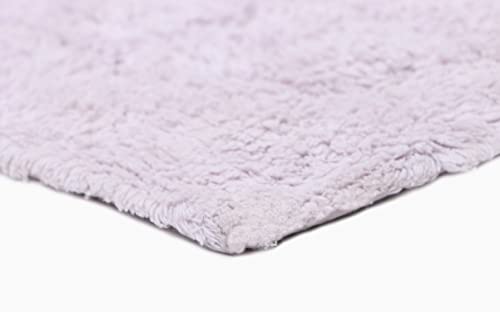 Image of THE HOME TALK Cotton Bathmats | Water Absorbent Runners | Regular Striped Rugs | Floor Mats for Kitchen, Bathroom & Sink | Ultra Soft Mats | Non-Slip Store (Lavender, 50x80 CM)