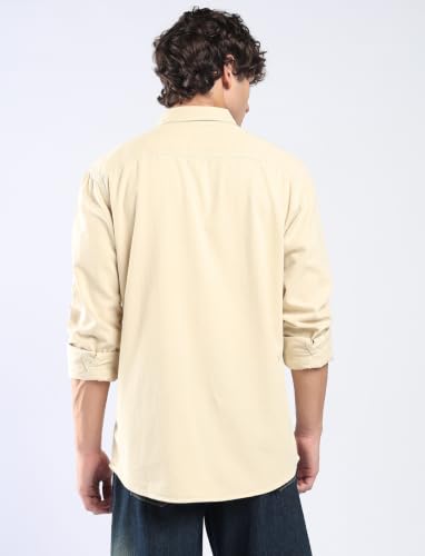 Image of INKD Men's Regular Fit Shirt - 100% Cotton | Casual Shirts for Men | Full Sleeve