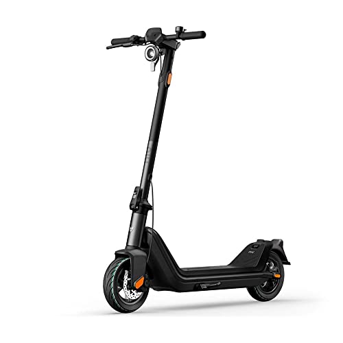 NIU KQi3 Sport E-Scooter mit Deutscher Straßenzulassung (max. 20km/h bis zu 40km Reichweite bis zu 15% Steigung 9 5 Luftreifen max. 100kg Belastung Display & App klappbar) Schwarz/Anthrazit
