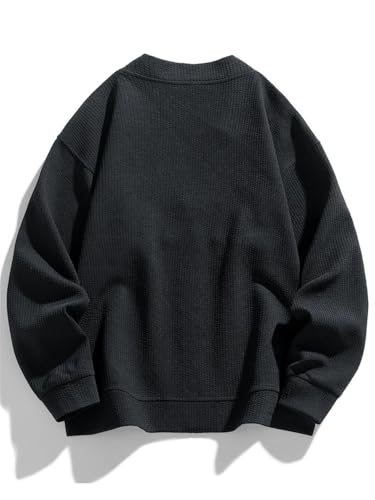 Men's Vintage Zipper Cardigan Sweater Business Simple Zipper Loose Cardigans3