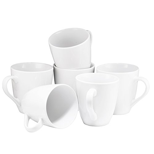 Coffee Mug Set Set of 6 Large-sized 16 Ounce Ceramic Coffee Mugs Restaurant