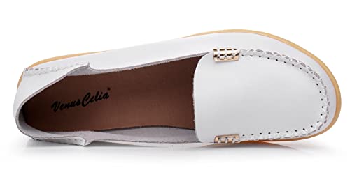 Image of VenusCelia Women's Natural Comfort 2 Walking Flat Loafer | Casual Shoes