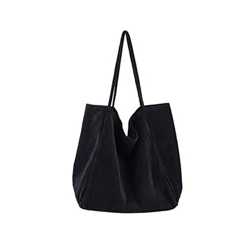 BXCNCKD Women's casual bag Women's corduroy large capacity handbag Women's casual shoulder bag