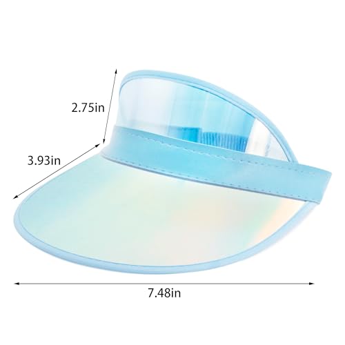 Image of Surkat Plastics Clear Sun Visors UV Protection Hat Cap Headwear Sunhat for Golf Tennis Beach Cycle