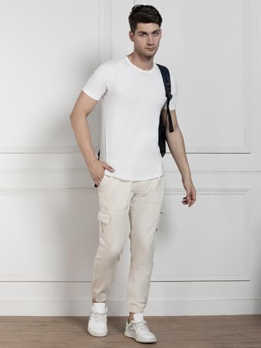 Image of Dennis Lingo Men's | Solid | Mid Rise | Relaxed Fit | Cargo Joggers