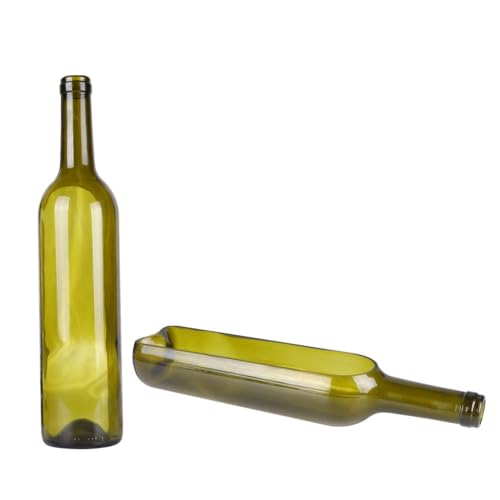 DOITOOL 2 jarrones de cristal para botellas de vino, para decoración de bodas, macetas secas, macetas suculentas, macetas suculentas, macetas para interiores y exteriores, decoración vintage