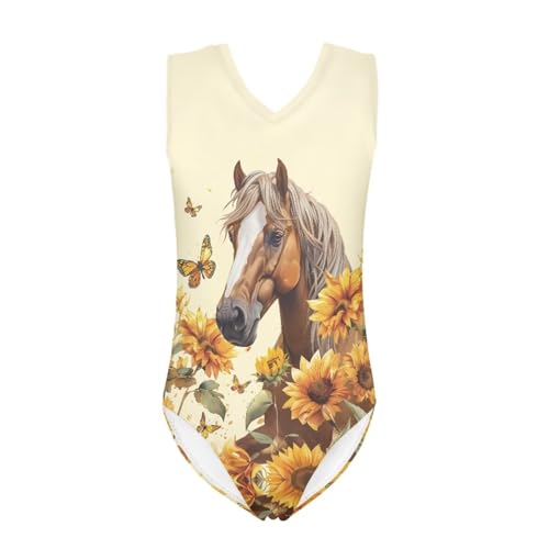 Image of Fashion Print One-Piece Swimsuits for Girls,Soft Stretchy One Piece Bathing Suit Quick Dry Beach Swimwear 5-14 Years
