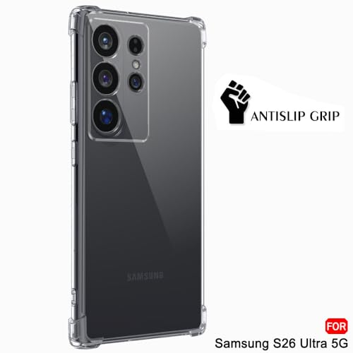 Image of TheGiftKart for Samsung S26 Ultra Case, Clear Soft Back Cover, Raised Bumps for Camera & Screen Protection, Shockproof 360 Degree Protection Galaxy S26 Ultra Back Cover (TPU, Transparent)