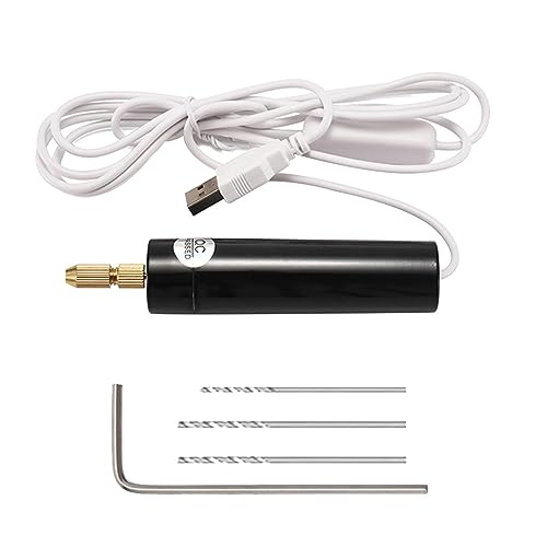 Trapano per Fai da Te - Trapano a Mano Alimentato da USB,Strumento di Perforazione Comodo Multifunzione per la Produzione di Gioielli, Miniature, Fai da Te, Resina, Legno