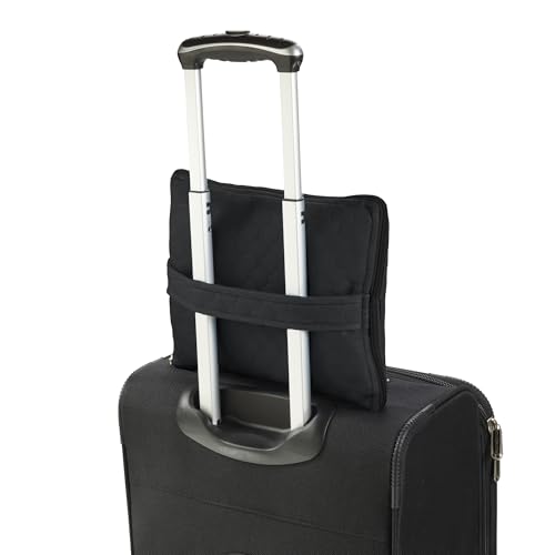 Lewis N. Clark Ultimate Comfort Set + Portable Travel Kit for Airplane, Includes Inflatable Pillow + Zippered Carrying Case, Cozy Fleece Blanket, Eye Mask for Sleeping & Foam Ear Plugs, Black4