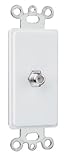 Legrand-Pass & Seymour 26CATVWCC10 Cable/Television Decorator Insert, White