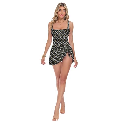 Maillot de bain une pièce femme jupe pour cacher les hanches