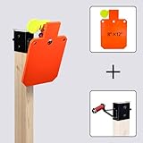 XIALUO AR500 Steel Hostage Reactive Shooting Target 8×12 inches 1/2 inch Thick Stand System Hostage Reactive Shooting Targets with 2x4 Steel Target Hanger Kit - Image 2