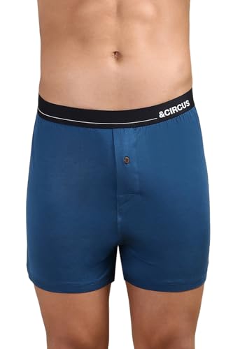Image of &Circus Men's Puresoft Beechwood Modal Boxers | Ultra Soft Elastane Stretch Mens Breathable Boxer Innerwear Men