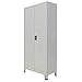 vidaXL Armario de Oficina con 2 Puertas Acero Gris Casillero Mueble Taquilla