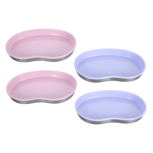 BESTYASH 4 Piezas Bandeja de Acero Inoxidable para Joyas y Toallas Organizador Resistente para Baño y Tocador y para Accesorios y Cosméticos