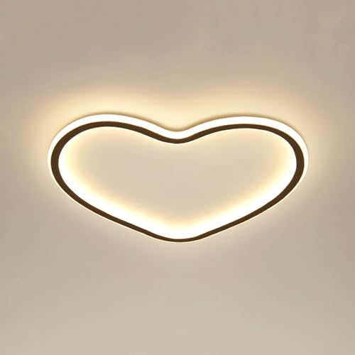 Plafonnier LED moderne cœur dimmable avec télécommande pour salon - 7