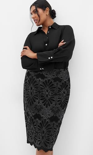 City Chic Women's Plus Size Skirt - Marloes Road3