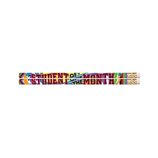 Musgrave Pencil Company Student of the Month Pencils, #2 Lead, 12 Per Pack, 12 Packs (MUS2475D-12)