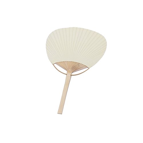 Pai Pai Bambú Papel - Oferta Amazon Mimbre Baratos (Marfil) - Abanicos Paipais Bodas