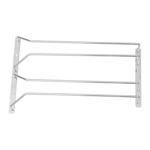 FELTECHELECTR Estante para Copas de Vino Fácil de Limpiar de Acero Inoxidable Multi Capas y Conveniente para Uso en Cocina y Sala de Estar
