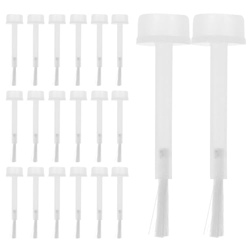 liquid Nail Brushes, 100pcs Long Round Hair; Nail Polish Brushes Replacement; For DIY Design, Salon Use, or Home Manicure
