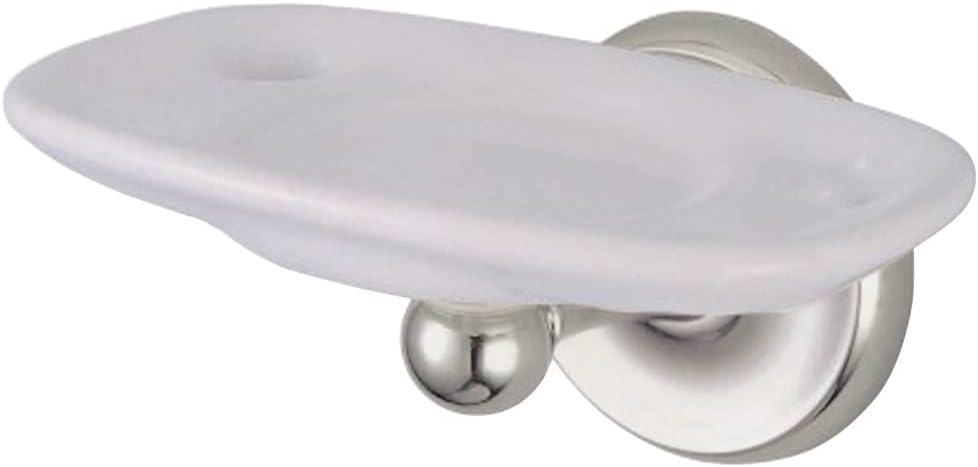 Kingston Brass BA316SN Classic Toothbrush/Tumbler Holder, 5-1/4-Inch, Brushed Nickel