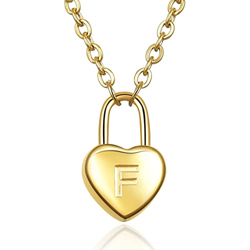 Tour de cou cadenas coeur à porter au quotidien avec initiale gravée de A à Z