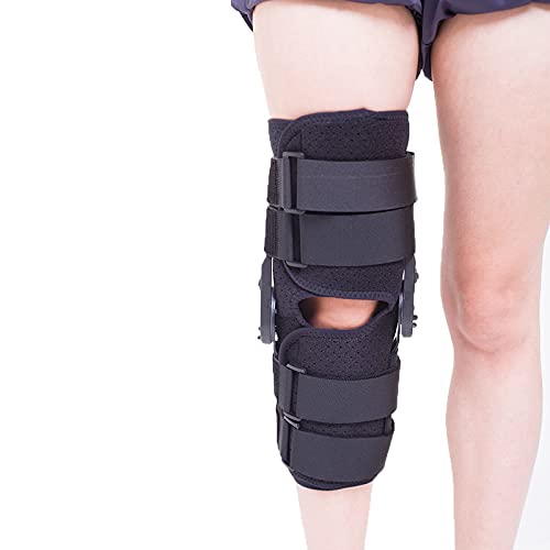 LoJax Rodillera Ajustable con fijación de articulación de Rodilla, Soporte con bisagras, inmovilizador para Lesiones de ACL, MCL y PCL, Rodilleras Protectoras estabilizadoras de ortesis