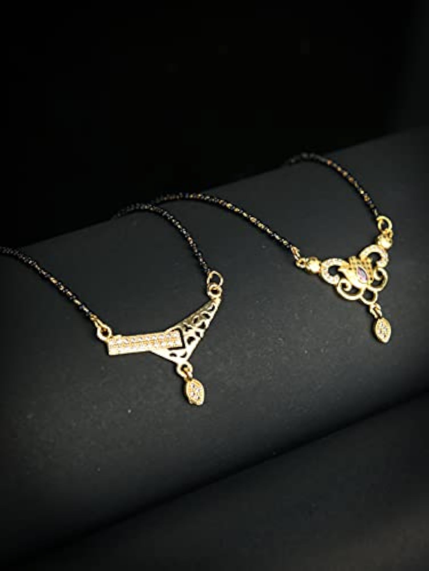 Set of 2 American Diamond Plated Mangalsutra